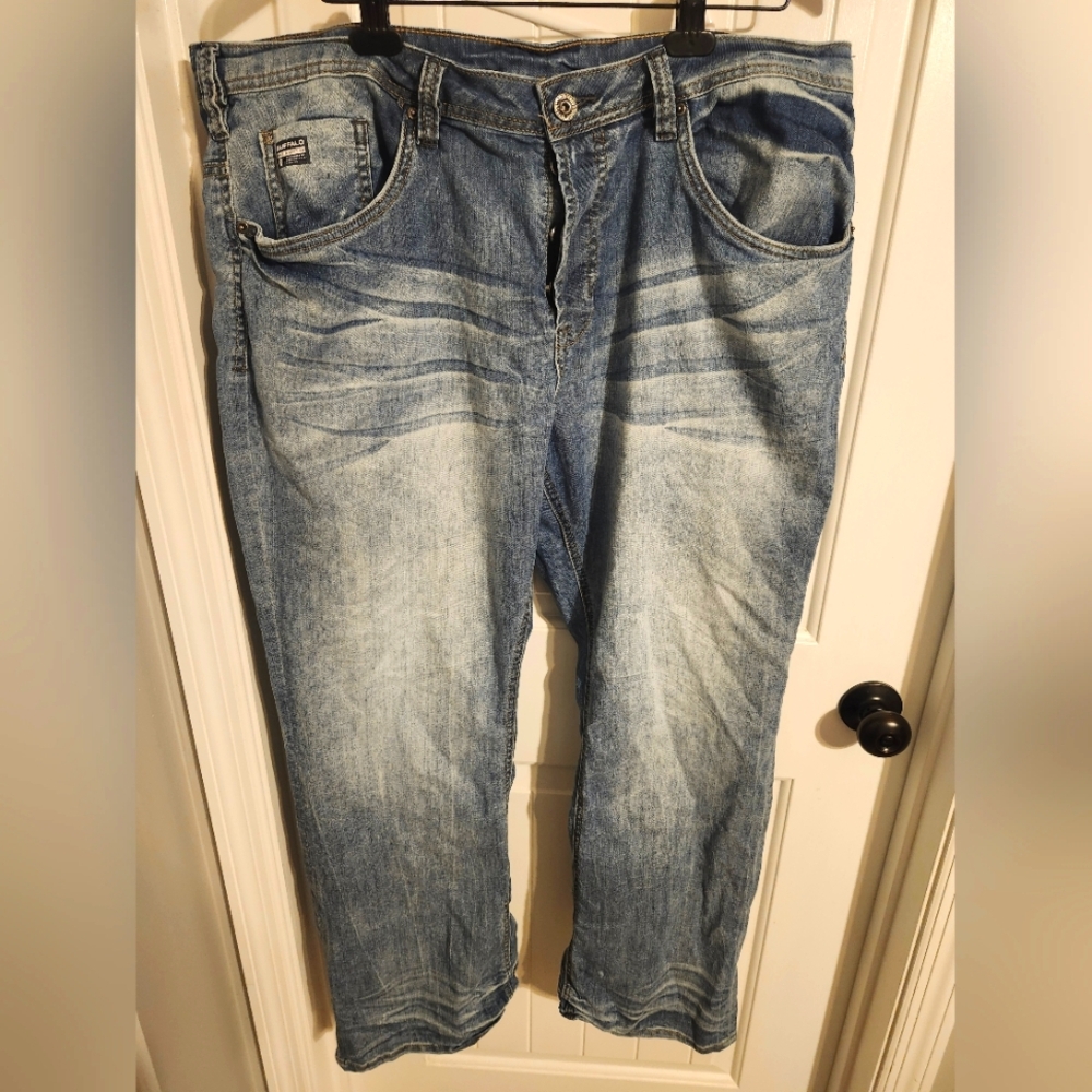 Buffalo David Bitton Blue Denim Jeans Size: 40W X 32L